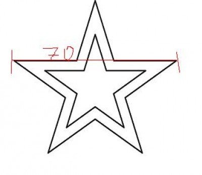 Изображение звезды пятиконечной