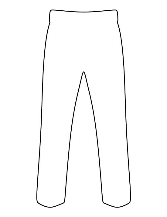 Раскраска брюки