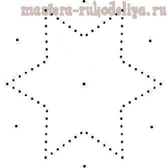 Изонить звезда схема