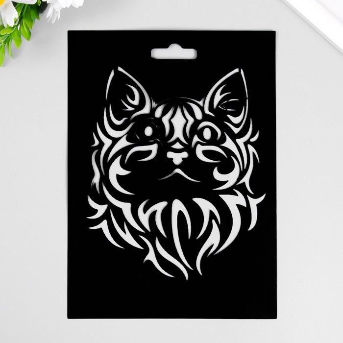 Трафарет кошки