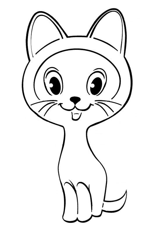Котенок по имени Гав раскраска
