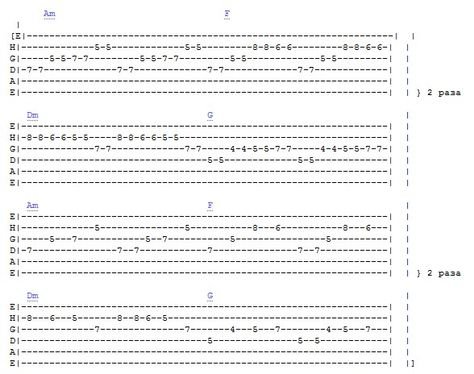 Король и Шут Лесник табы для гитары