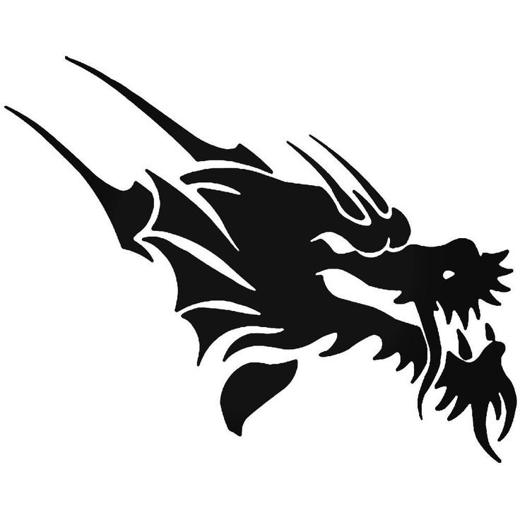 Трафареты драконов для аэрографии