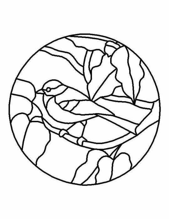 Трафарет для витража для детей