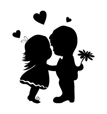 Силуэты влюбленных