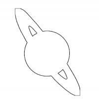 Трафарет планеты для вырезания