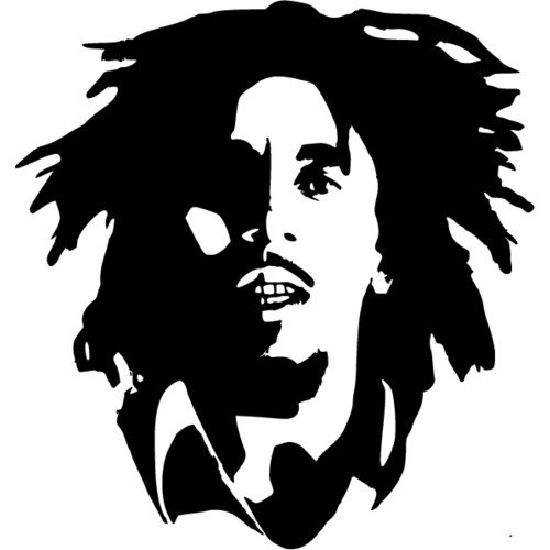 Боб Марли силуэт