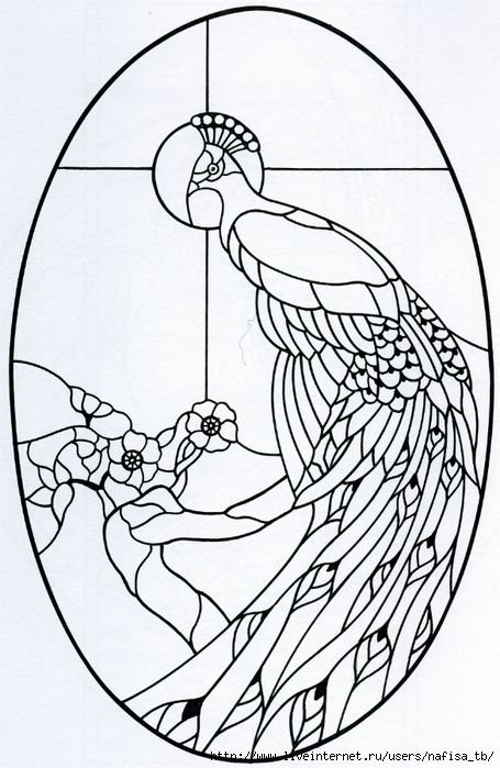 Витраж шаблон