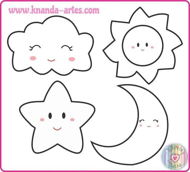 Трафареты для игрушек из фетра