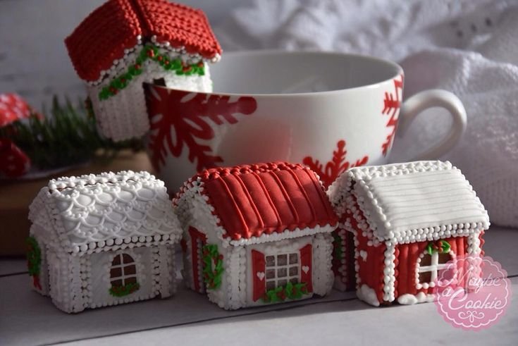 Пряничный домик на чашку