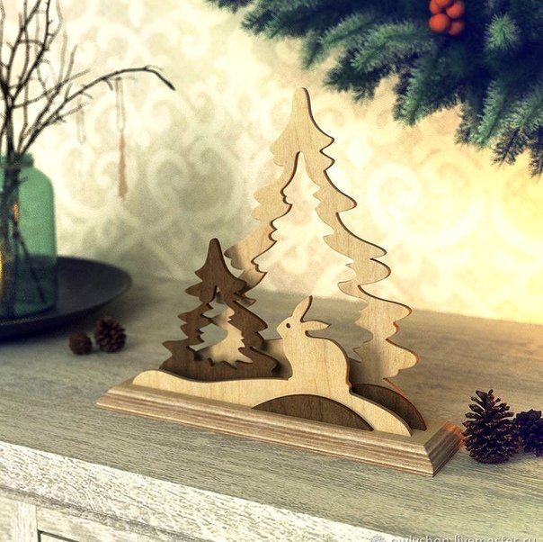 Елочка из фанеры