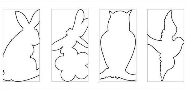 Симметричное вырезание животных