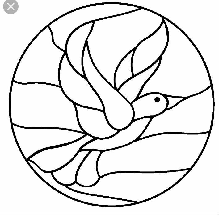 Витраж контур