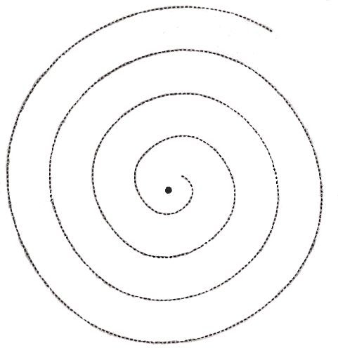 Спираль на бумаге