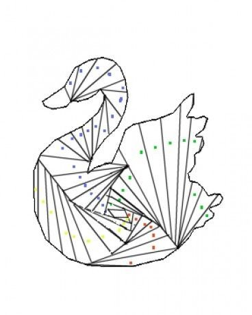 Айрис-фолдинг для детей птицы