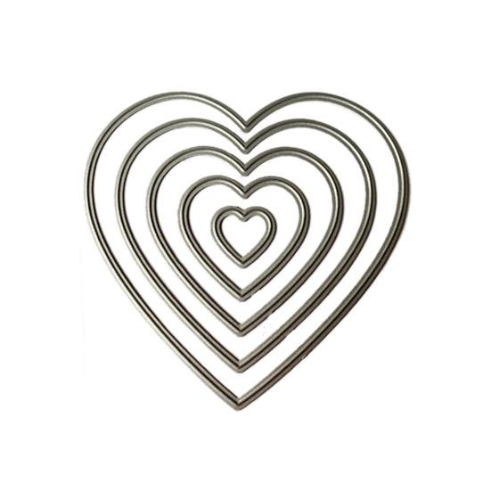 Трафарет сердечки