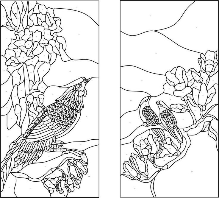 Витражная роспись эскизы