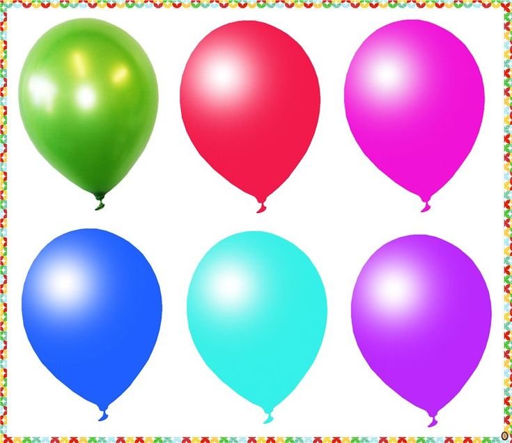 Шары разных цветов и размеров
