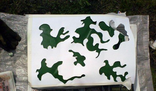 Макет камуфляжа для авто