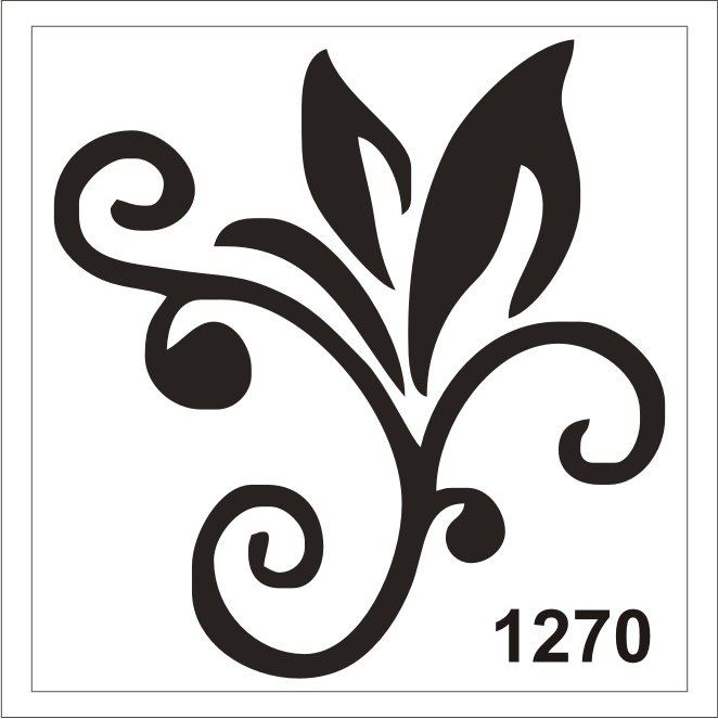 Трафарет вензеля