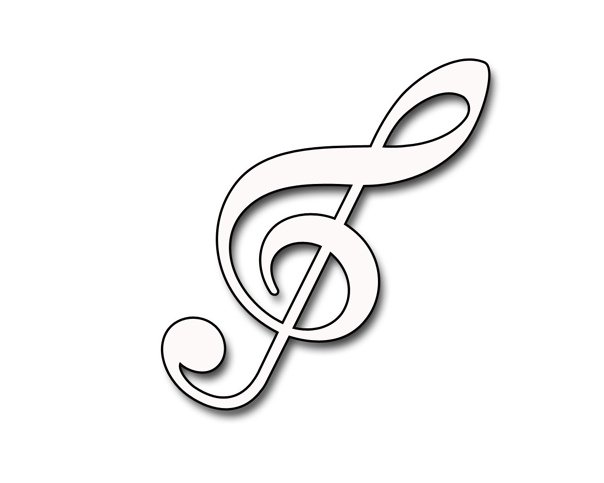 Скрипичный ключ рисунок