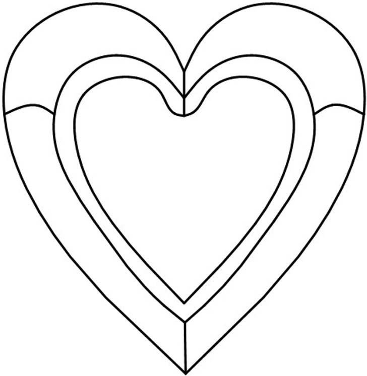Сердце трафарет