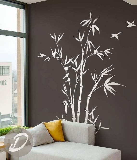 Бамбук на стене