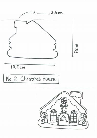 Пряничный домик выкройка