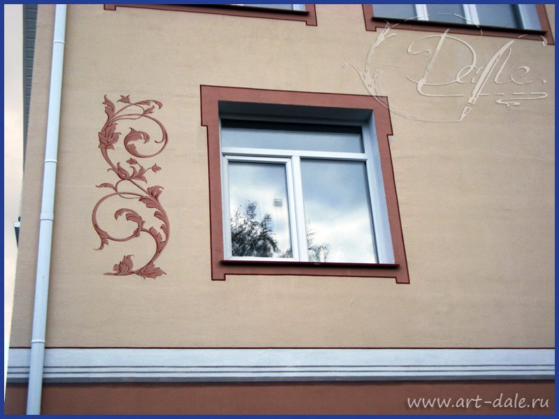 Узор на фасаде дома