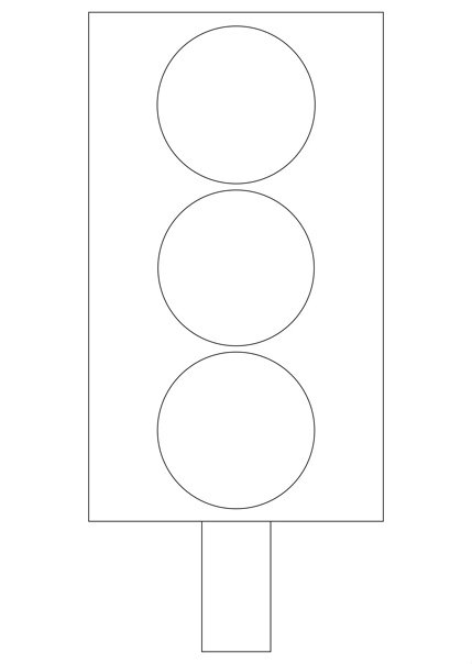 Аппликация светофор для малышей