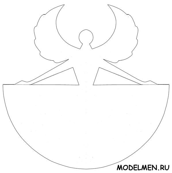 Поделка ангел из бумаги