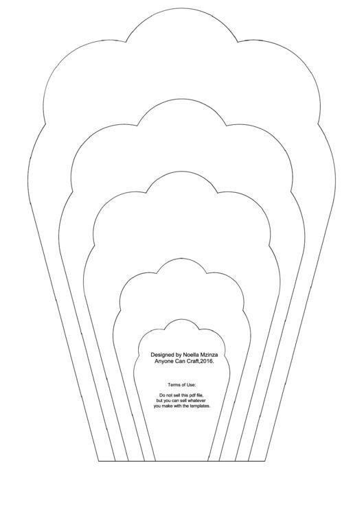 Лекала цветов из бумаги