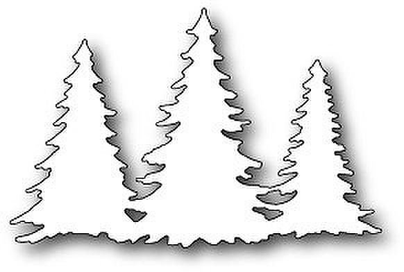 Трафареты на окна лес