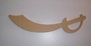 Пиратский меч из картона