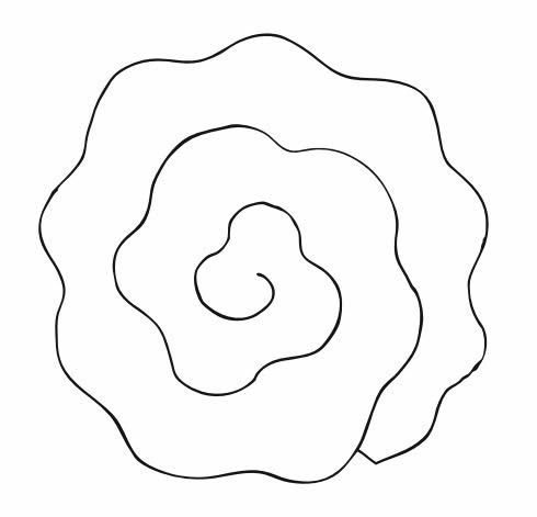 Шаблон розочки из бумаги