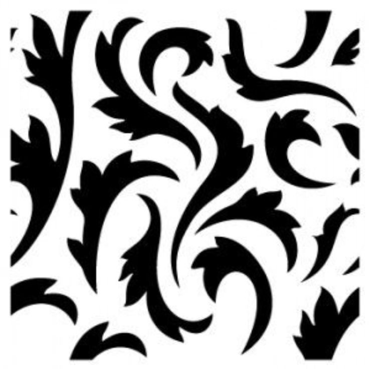 Трафареты узоров для стен