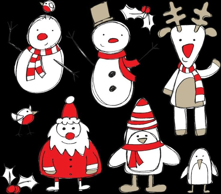 Новогодние наклейки