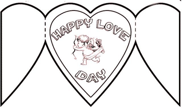 Валентинки раскраски