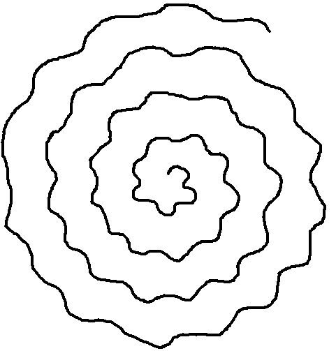 Спираль трафарет