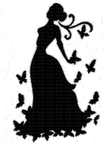 Силуэт женщины для вырезания