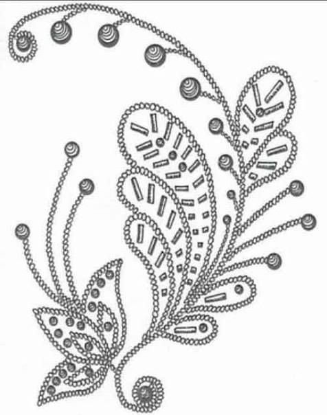 Узоры для вышивки бисером на одежде