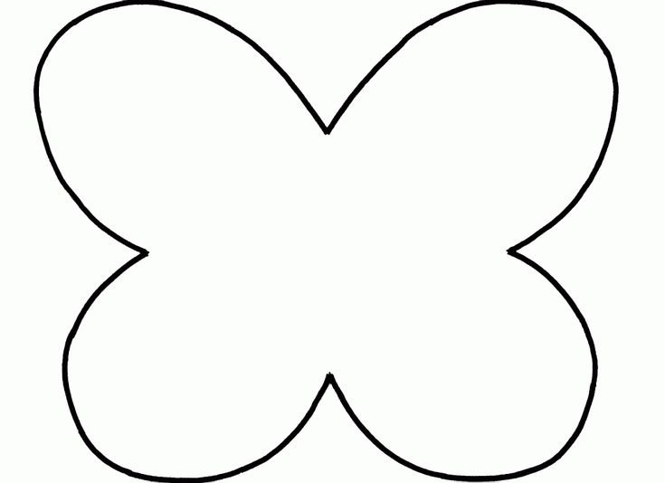 Трафарет бабочки для вырезания