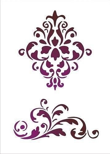 Трафарет орнамент для декора