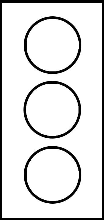 Светофор шаблон для детей