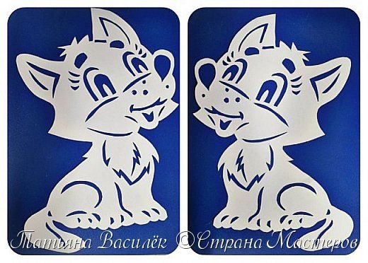 Трафареты волка новогоднего на окно