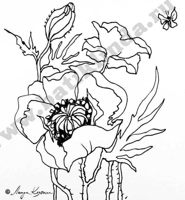 Витражи трафареты цветы