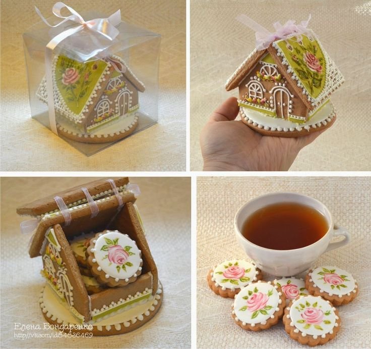 Имбирный домик на чашку