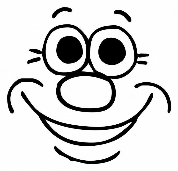 Смешная рожица рисунок