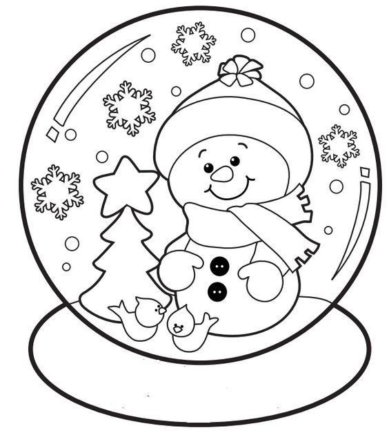 Раскраска новый год для детей