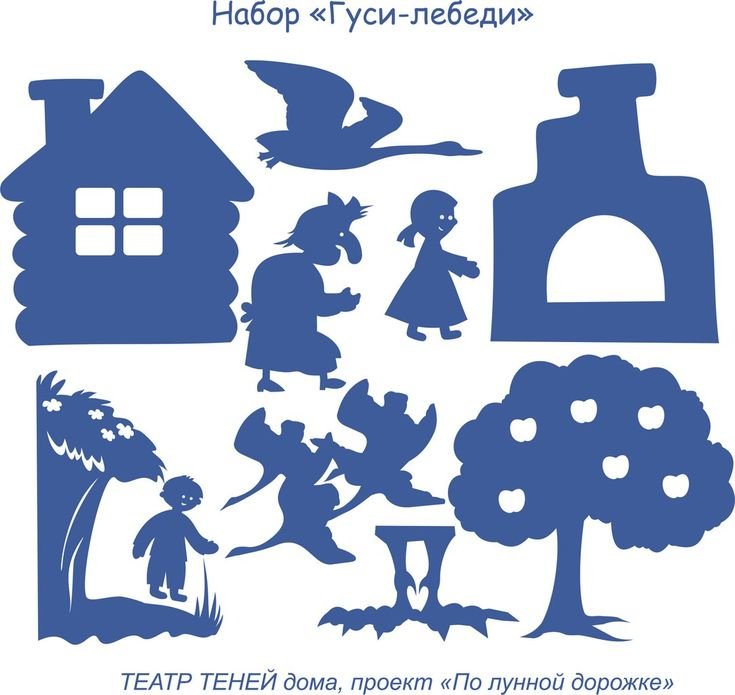 Теневой театр гуси лебеди